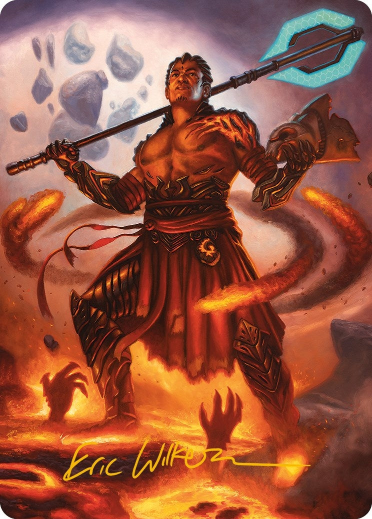 Image for Koth, Fire of Resistance Art Card (Gold-Stamped Signature) (Art Series: Phyrexia: All Will Be One) (31) - Magic: The Gathering