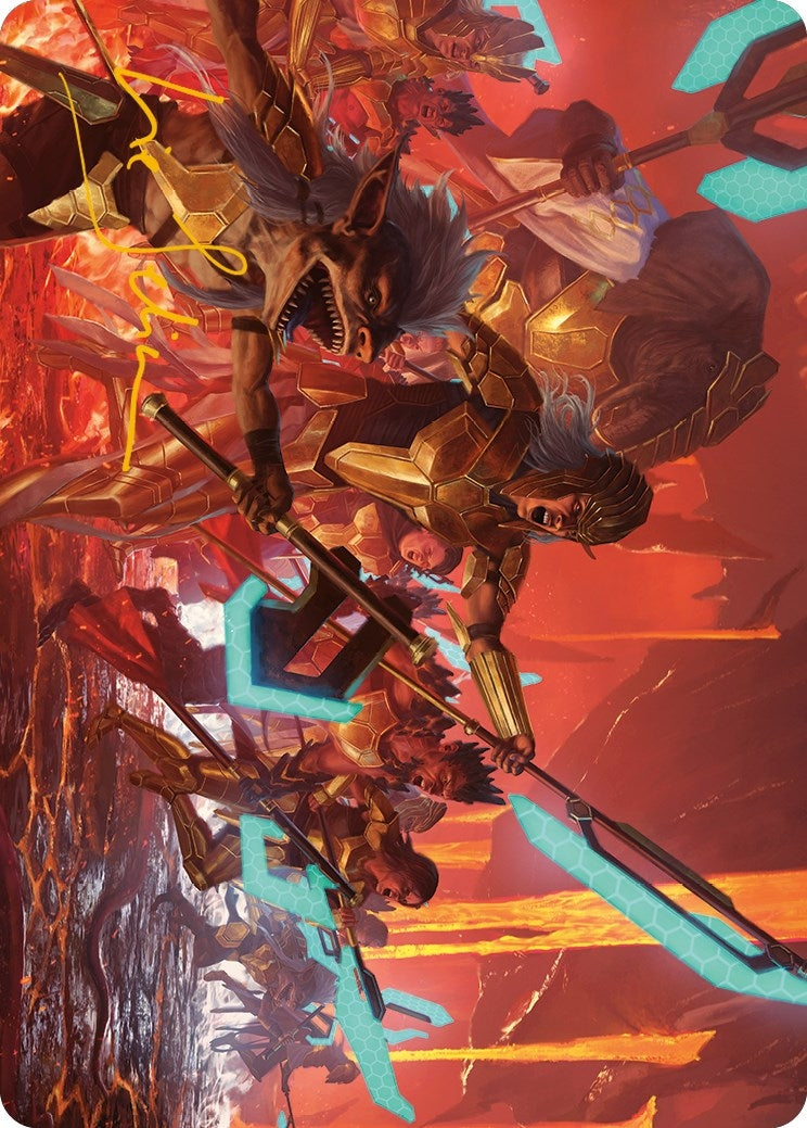 Image for Roar of Resistance Art Card (Gold-Stamped Signature) (Art Series: Phyrexia: All Will Be One) (34) - Magic: The Gathering