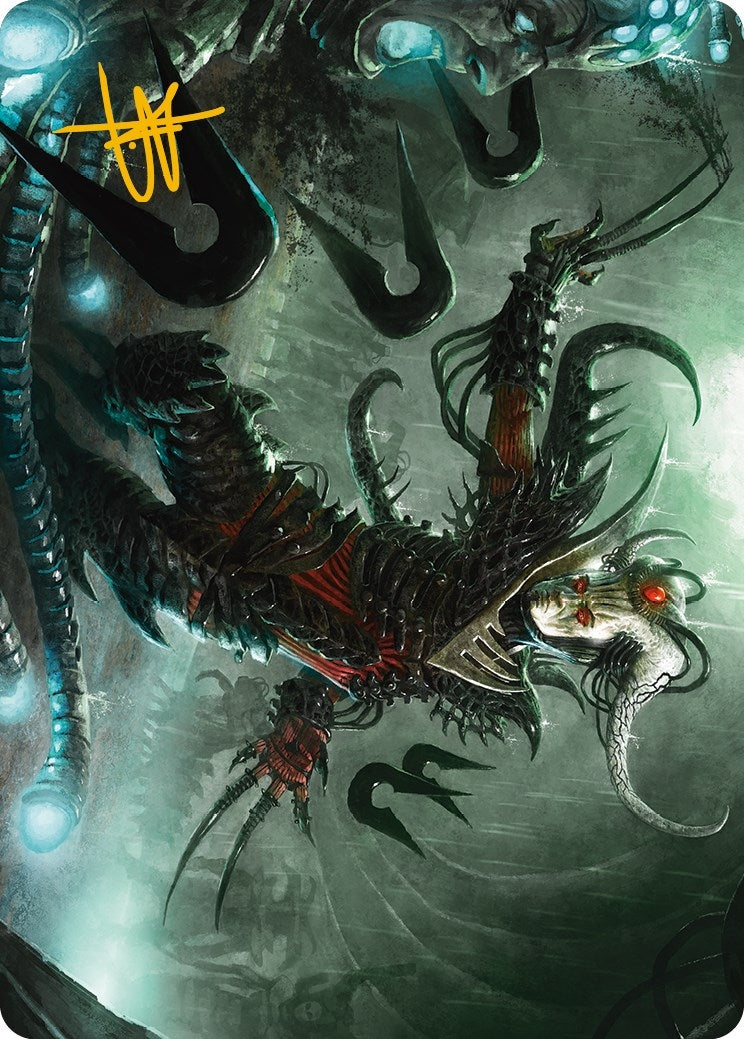 Image for Vraan, Executioner Thane Art Card (Gold-Stamped Signature) (Art Series: Phyrexia: All Will Be One) (24) - Magic: The Gathering