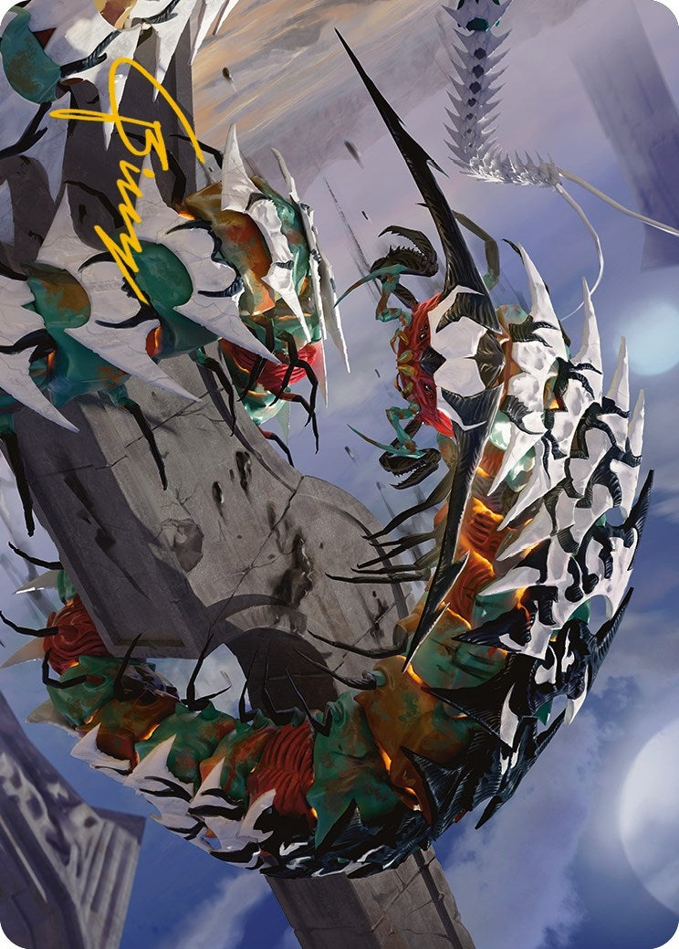 Image for Atraxa's Skitterfang Art Card (Gold-Stamped Signature) (Art Series: Phyrexia: All Will Be One) (55) - Magic: The Gathering