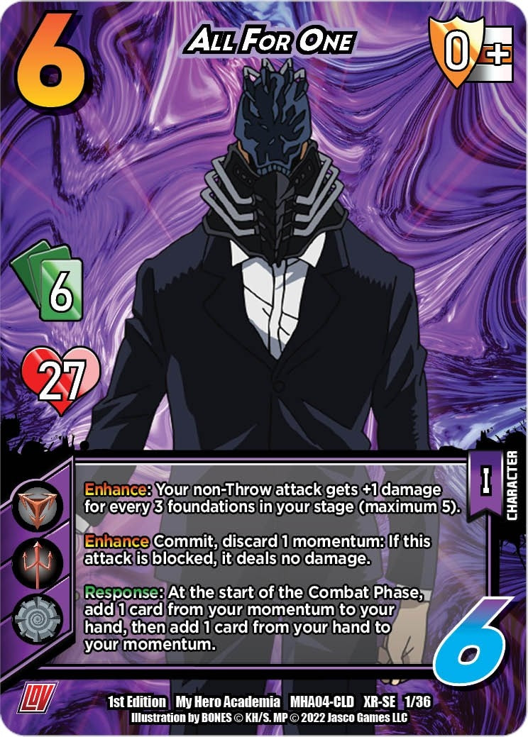 Image for All For One (XR) (UniVersus: My Hero Academia: League of Villains) (01/36) - UniVersus