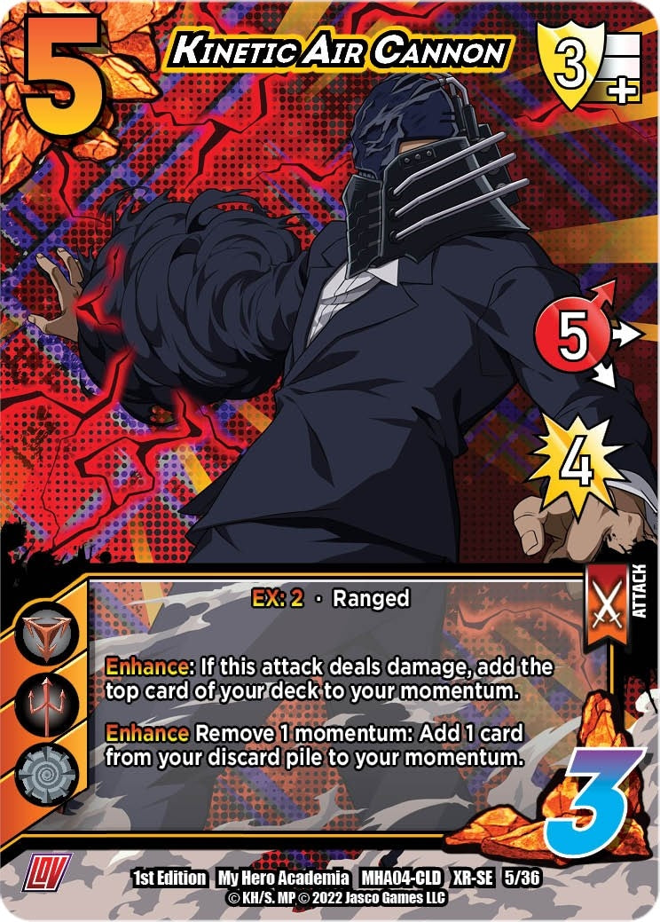 Image for Kinetic Air Cannon (XR) (UniVersus: My Hero Academia: League of Villains) (05/36) - UniVersus