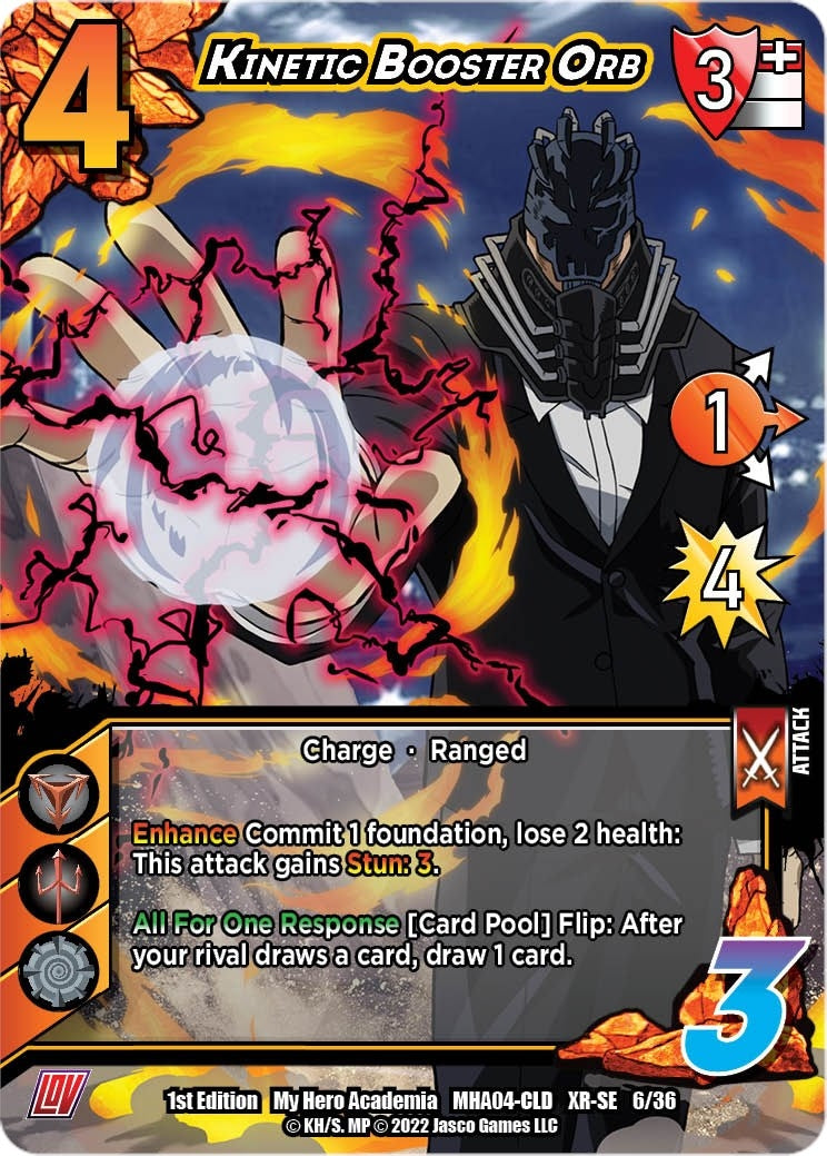 Image for Kinetic Booster Orb (XR) (UniVersus: My Hero Academia: League of Villains) (06/36) - UniVersus