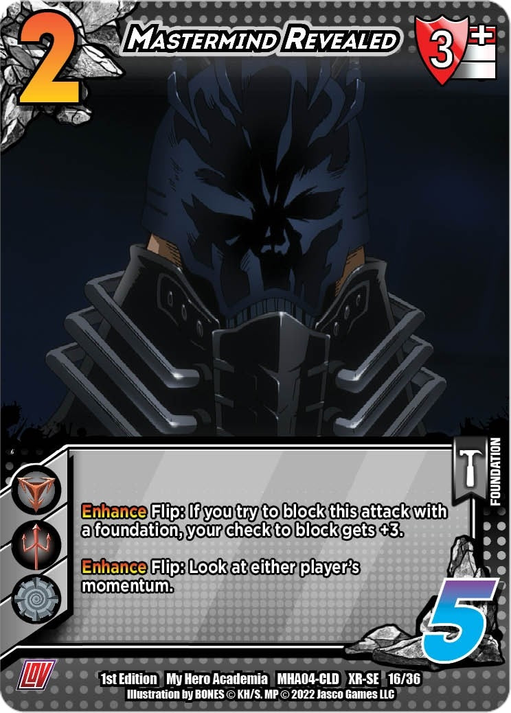 Image for Mastermind Revealed (XR) (UniVersus: My Hero Academia: League of Villains) (16/36) - UniVersus