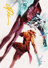 Image for Hexgold Slash Art Card (Gold-Stamped Signature) (Art Series: Phyrexia: All Will Be One) (30) - Magic: The Gathering