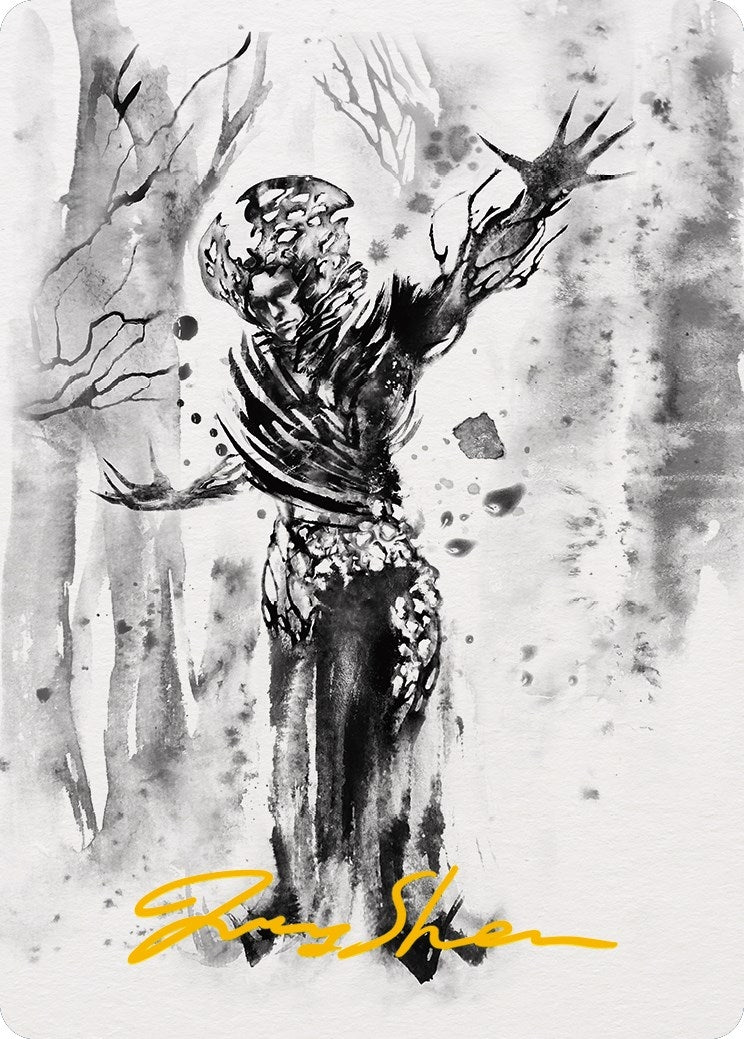 Image for Rustvine Cultivator Art Card (Gold-Stamped Signature) (Art Series: Phyrexia: All Will Be One) (75) - Magic: The Gathering