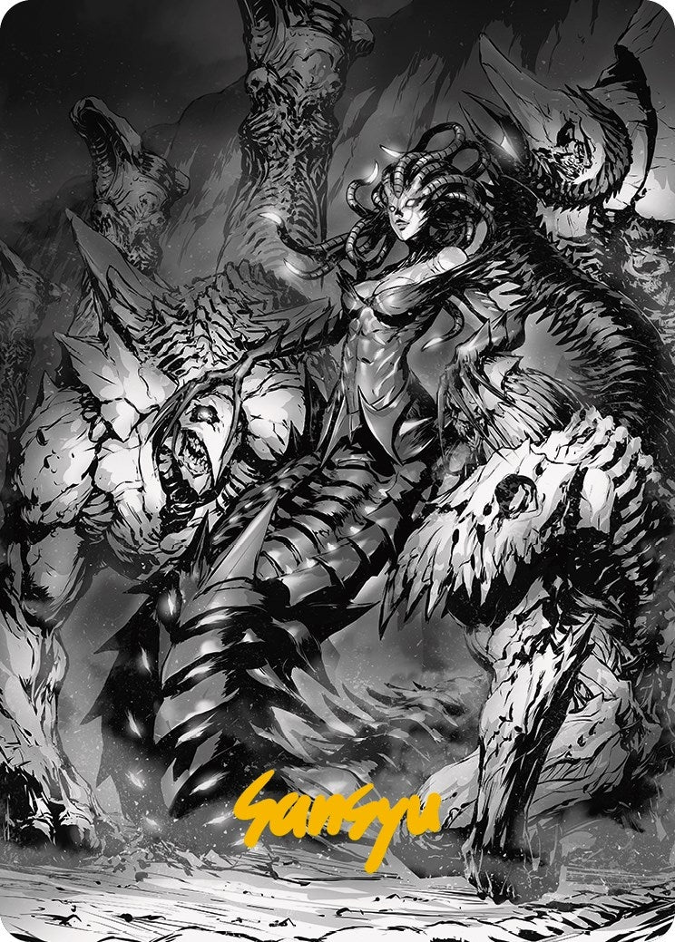 Image for Vraska, Betrayal's Sting Art Card (Gold-Stamped Signature) (Art Series: Phyrexia: All Will Be One) (72) - Magic: The Gathering