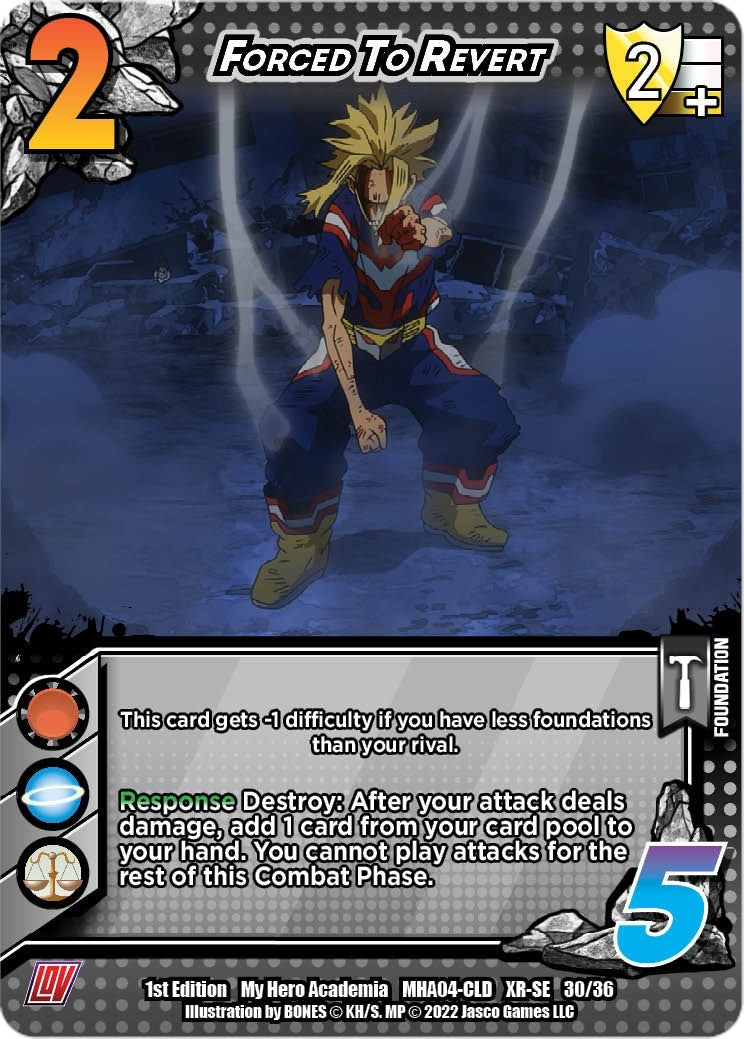 Image for Forced to Revert (XR) (UniVersus: My Hero Academia: League of Villains) (30/36) - UniVersus
