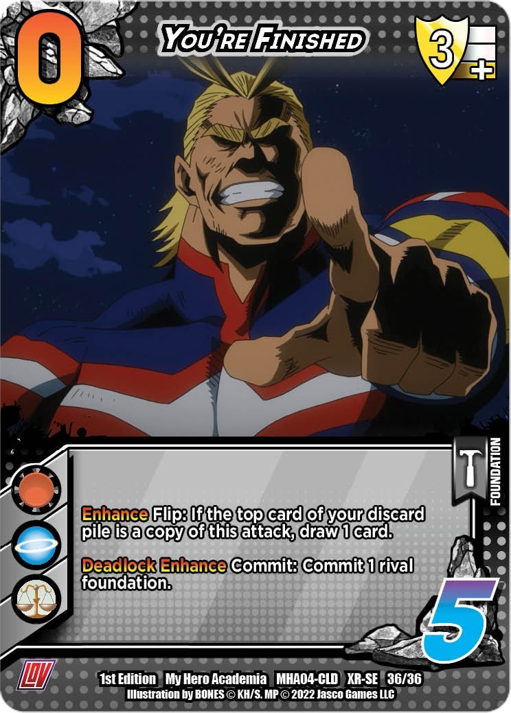 Image for You're Finished (XR) (UniVersus: My Hero Academia: League of Villains) (36/36) - UniVersus
