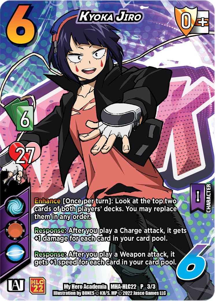 Image for Kyoka Jiro (Hero League Championship 2022) (UniVersus: My Hero Academia Promo Cards) (MHA-HLC22 P 2/3) - UniVersus