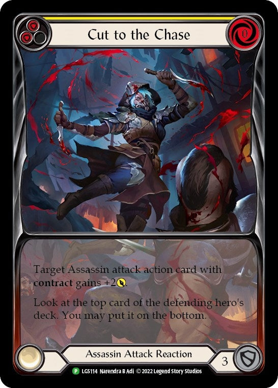 Image for Cut to the Chase (Yellow) - LGS114 (Flesh and Blood: Promo Cards) (LGS114) - Flesh and Blood TCG