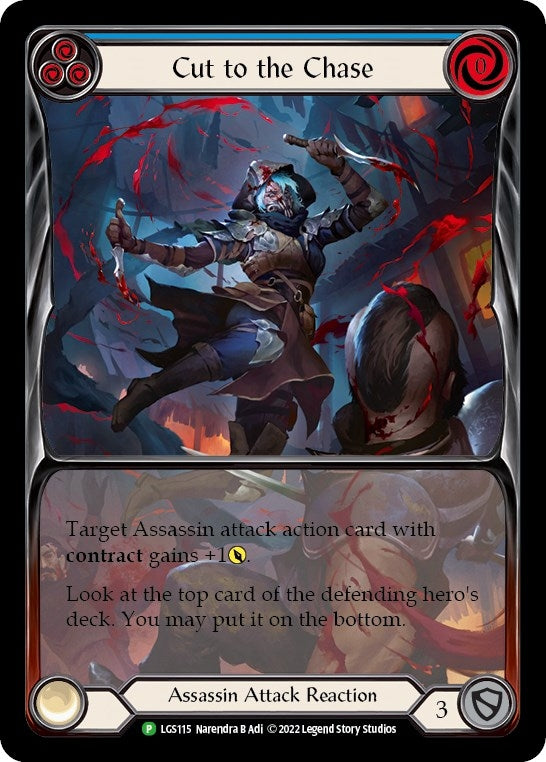 Image for Cut to the Chase (Blue) - LGS115 (Flesh and Blood: Promo Cards) (LGS115) - Flesh and Blood TCG