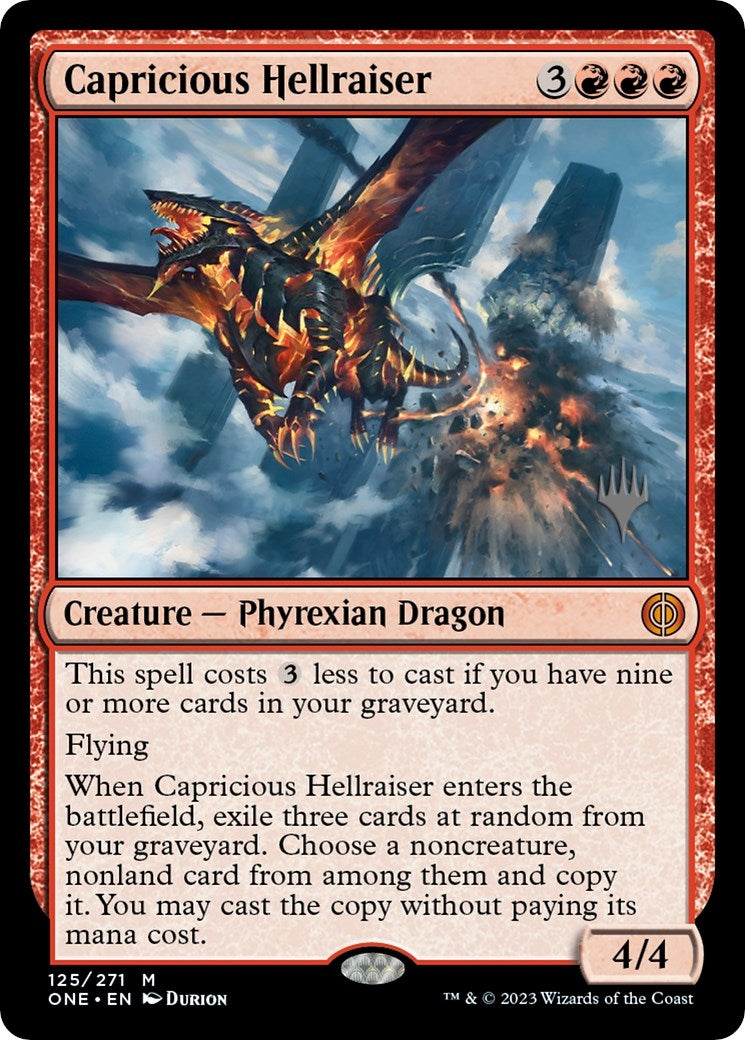 Image for Capricious Hellraiser (Promo Pack: Phyrexia: All Will Be One) (125) - Magic: The Gathering