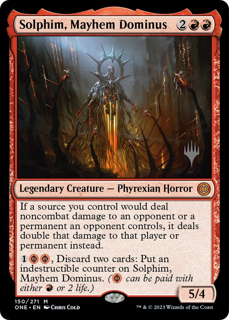 Image for Solphim, Mayhem Dominus (Promo Pack: Phyrexia: All Will Be One) (150) - Magic: The Gathering
