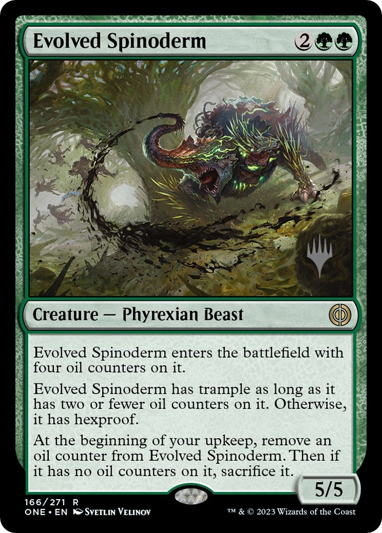 Image for Evolved Spinoderm (Promo Pack: Phyrexia: All Will Be One) (166) - Magic: The Gathering