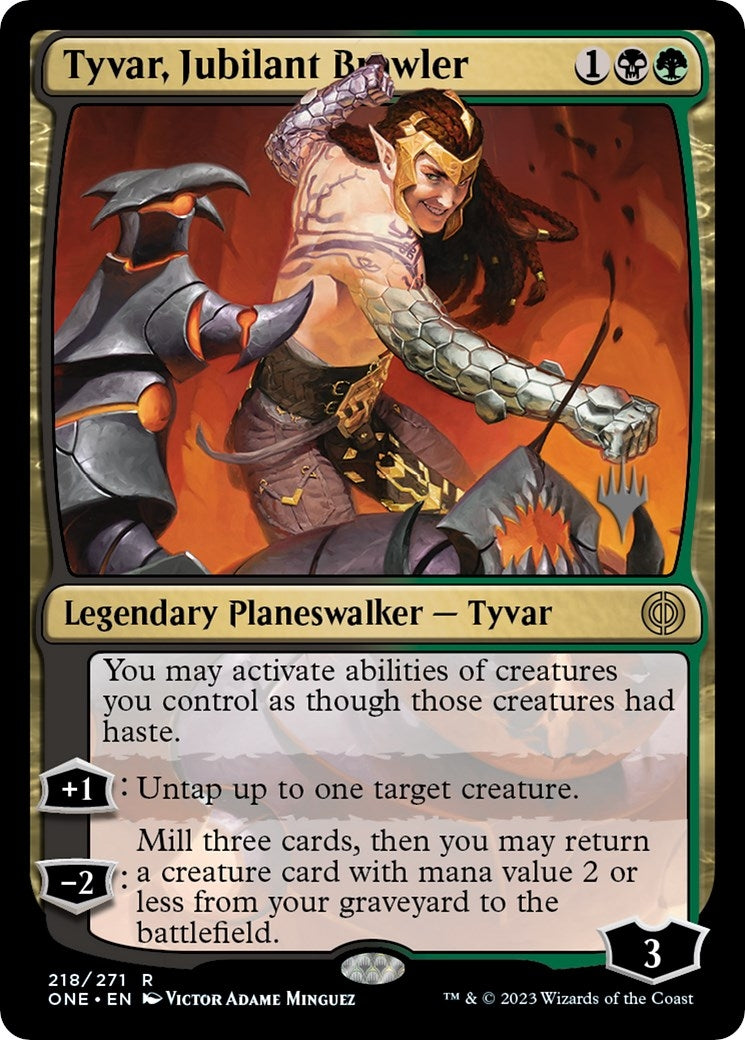 Image for Tyvar, Jubilant Brawler (Promo Pack: Phyrexia: All Will Be One) (218) - Magic: The Gathering