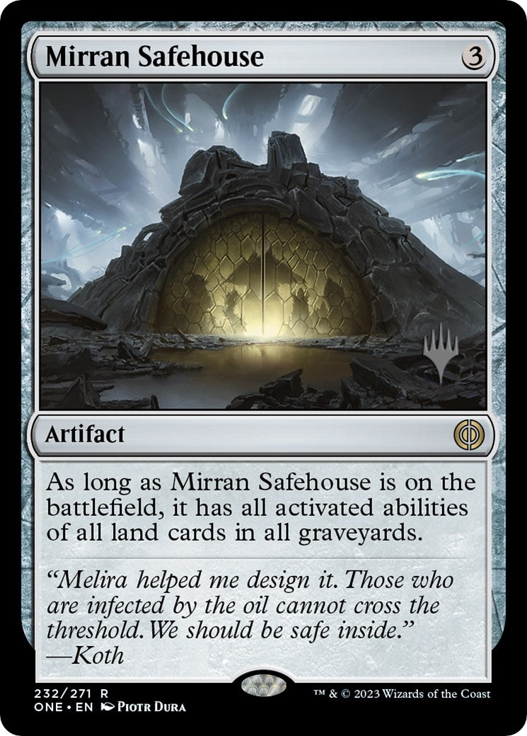 Image for Mirran Safehouse (Promo Pack: Phyrexia: All Will Be One) (232) - Magic: The Gathering