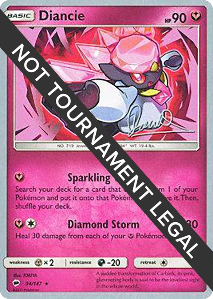 Image for Diancie - 2017 (Diego Cassiraga) (World Championship Decks) (94/147) - Pokemon
