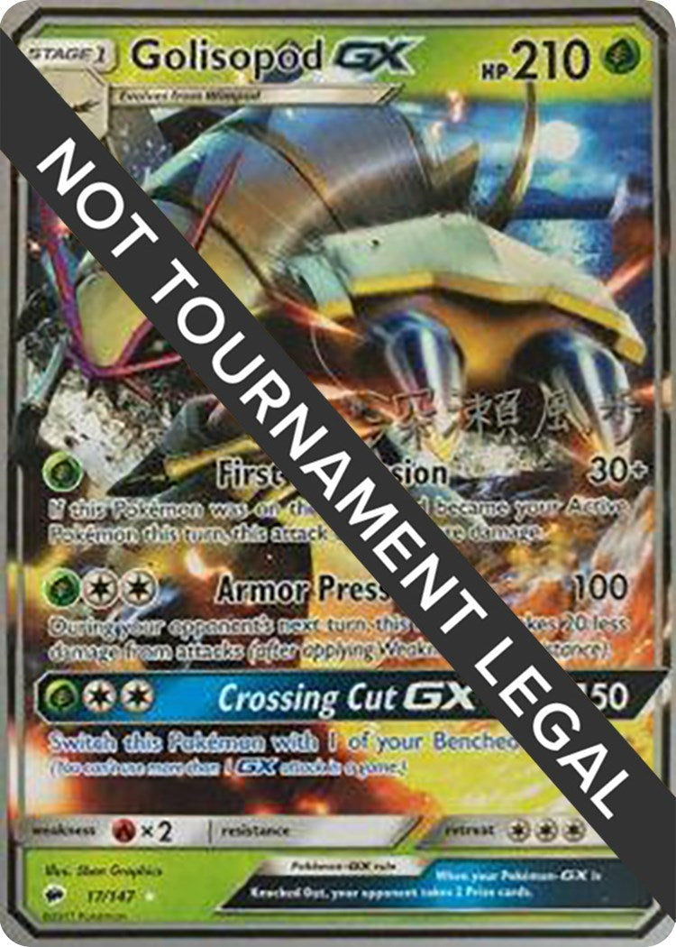 Image for Golisopod GX - 2017 (Kabu Fukase) (World Championship Decks) (17/147) - Pokemon