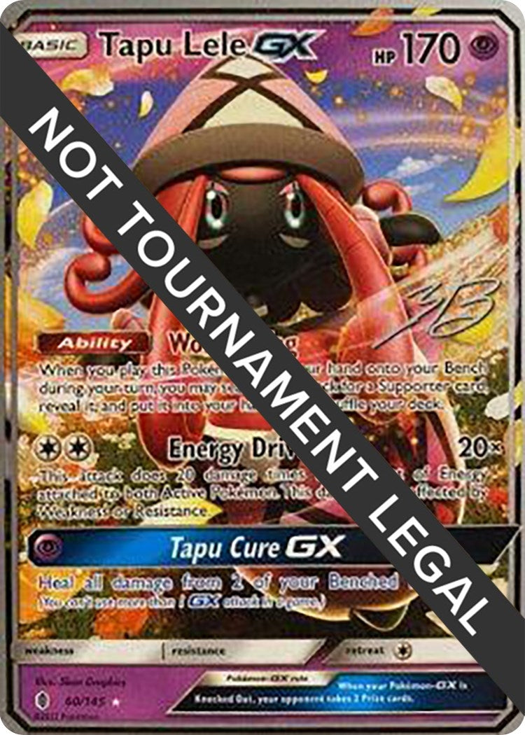 Image for Tapu Lele GX - 2017 (Zachary Bokhari) (World Championship Decks) (60/145) - Pokemon