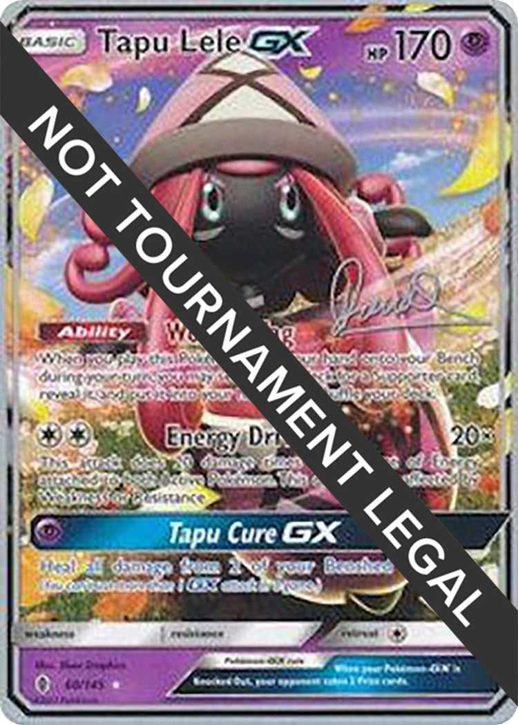 Image for Tapu Lele GX - 2017 (Diego Cassiraga) (World Championship Decks) (60/145) - Pokemon