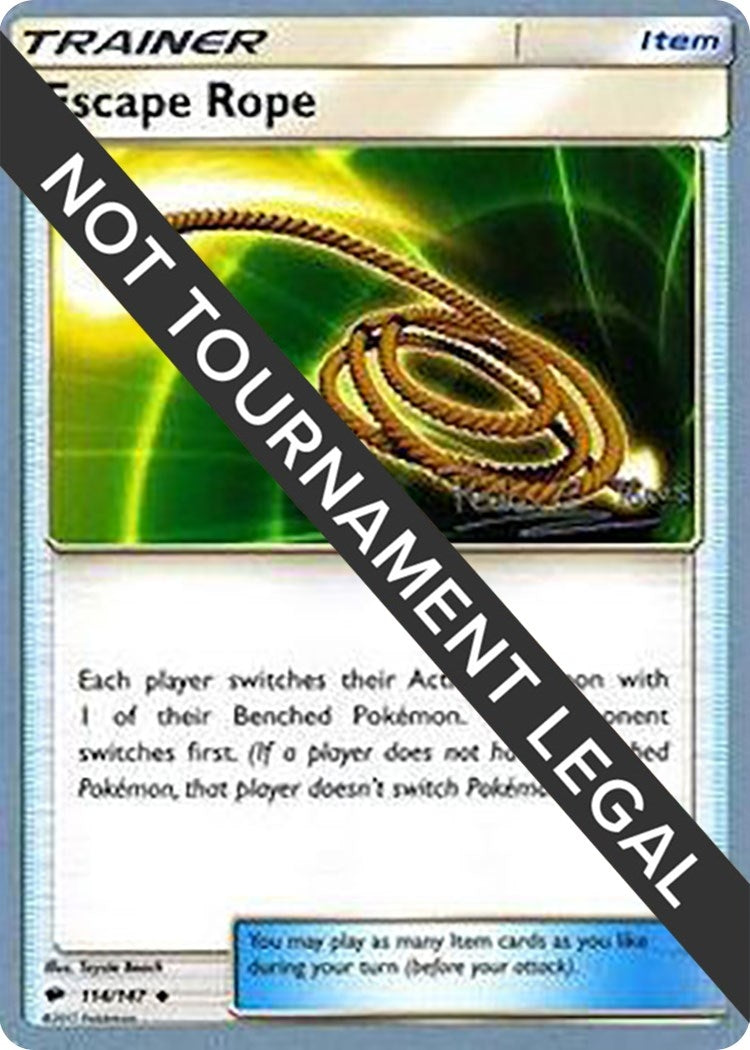 Image for Escape Rope - 2018 (Pedro Eugenio Torres) (World Championship Decks) (114/147) - Pokemon