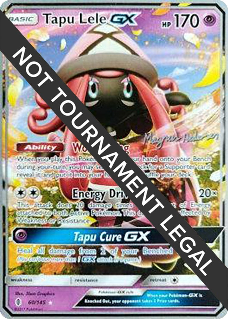 Image for Tapu Lele GX - 2018 (Magnus Pedersen) (World Championship Decks) (60/145) - Pokemon