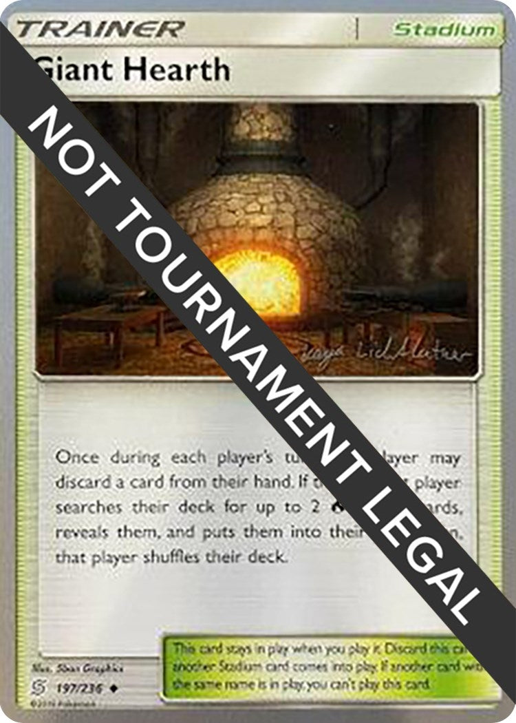 Image for Giant Hearth - 2019 (Kaya Lichtleitner) (World Championship Decks) (197/236) - Pokemon
