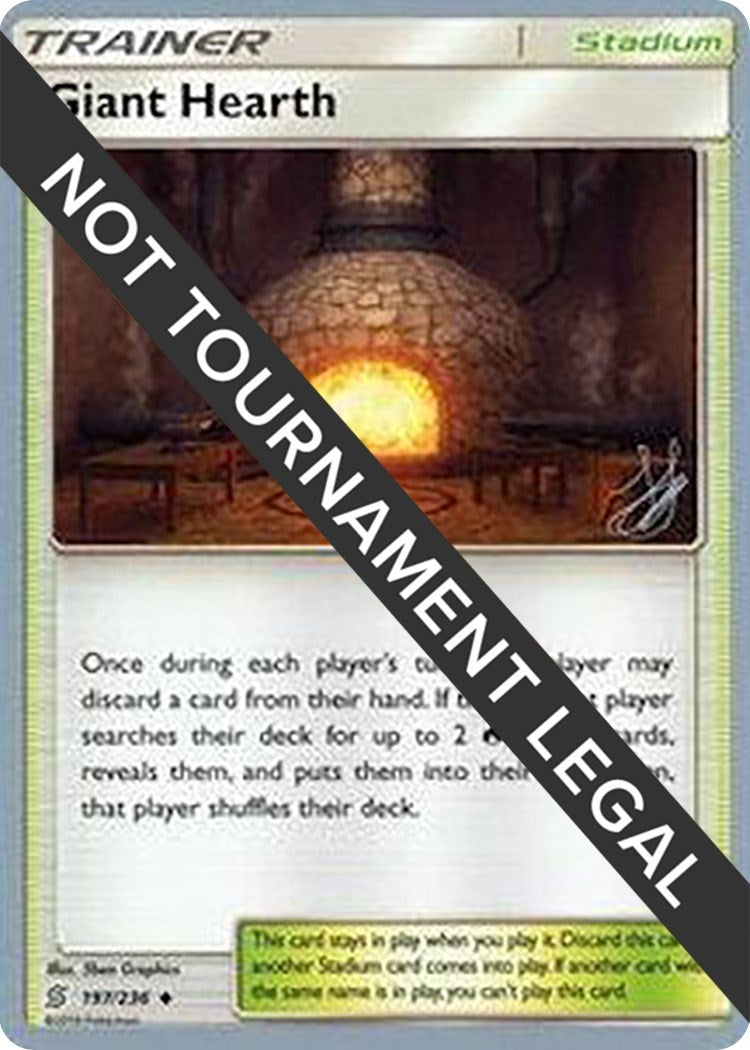 Image for Giant Hearth - 2019 (Henry Brand) (World Championship Decks) (197/236) - Pokemon