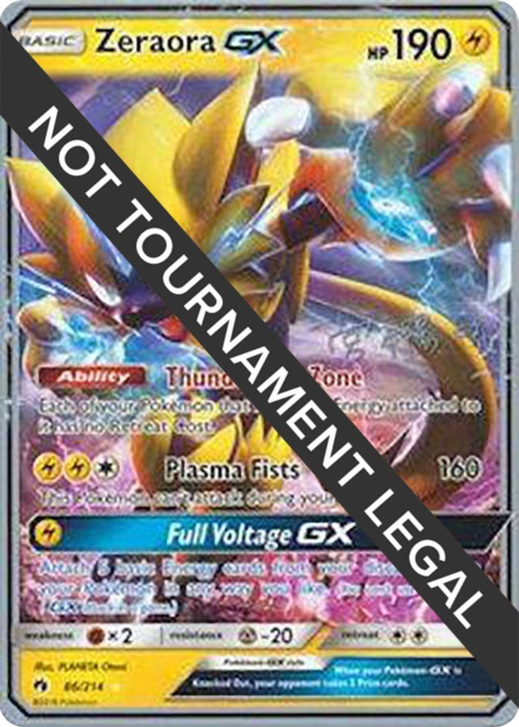 Image for Zeraora GX - 2019 (Haruki Miyamoto) (World Championship Decks) (86/214) - Pokemon