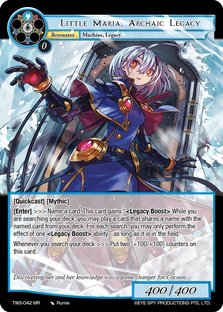 Image for Little Maria, Archaic Legacy (The War of the Suns) (TWS-042 MR) - Force of Will