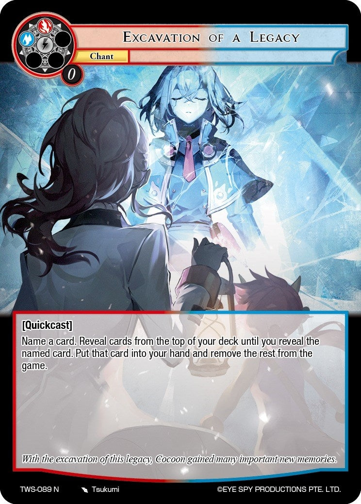 Image for Excavation of a Legacy (The War of the Suns) (TWS-089 N) - Force of Will