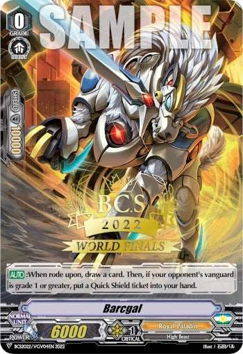 Image for Barcgal (Worlds Finals 2022) (Bushiroad Event Cards) (BCS2022/VCV04EN) - Cardfight Vanguard