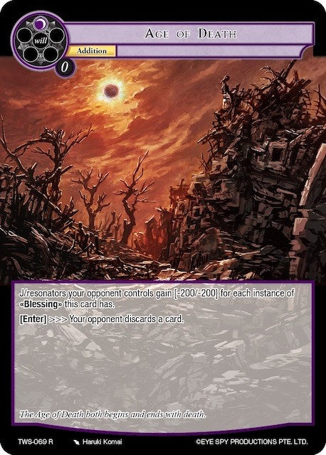 Image for Age of Death (The War of the Suns) (TWS-069 R) - Force of Will