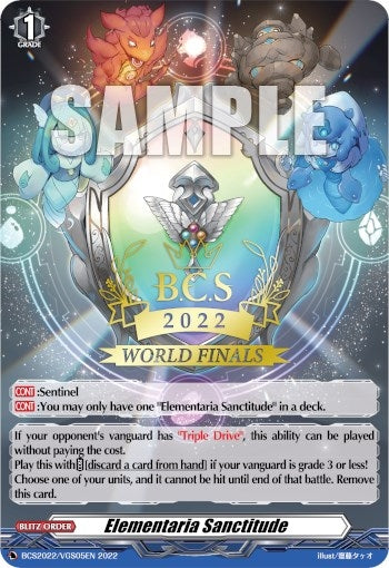 Image for Elementaria Sanctitude (World Finals 2022) (Bushiroad Event Cards) (BCS2022/VGS05EN) - Cardfight Vanguard