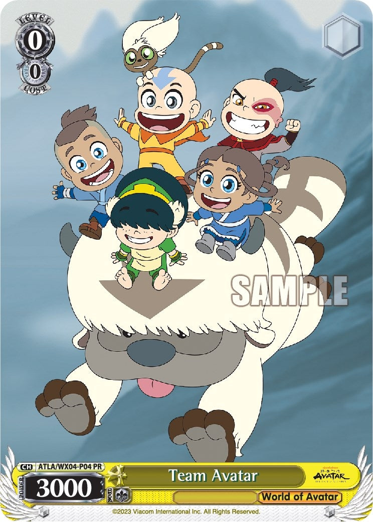 Image for Team Avatar (Avatar: The Last Airbender) (ATLA/WX04-P04 PR) - Weiss Schwarz