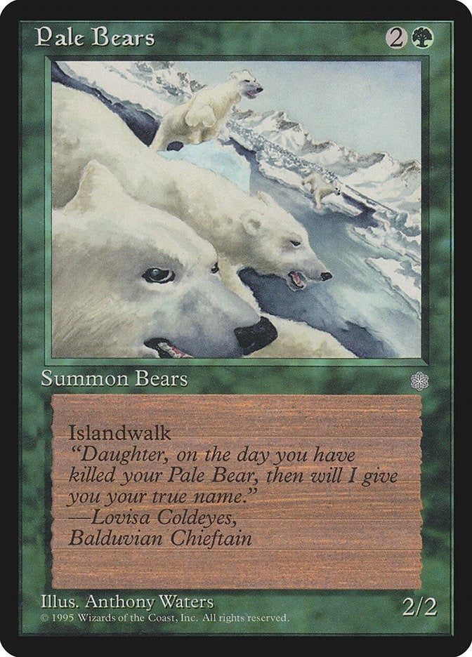 Image for Pale Bears (Ice Age) - Magic: The Gathering