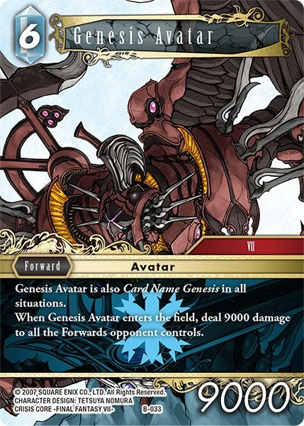 Image for Genesis Avatar - Final Fantasy TCG