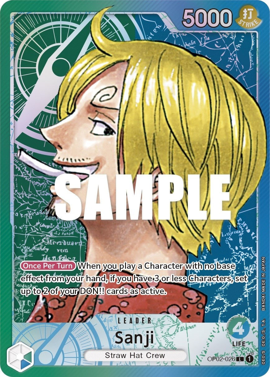 Image for Sanji (Alternate Art) (Paramount War) (OP02-026) - One Piece Card Game