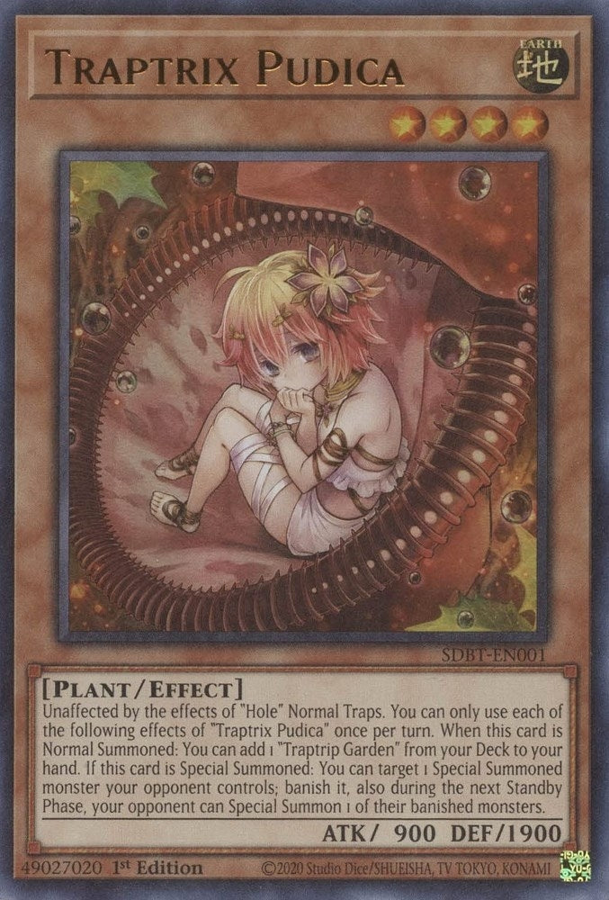Image for Traptrix Pudica (Structure Deck: Beware of Traptrix) (SDBT-EN001) - YuGiOh