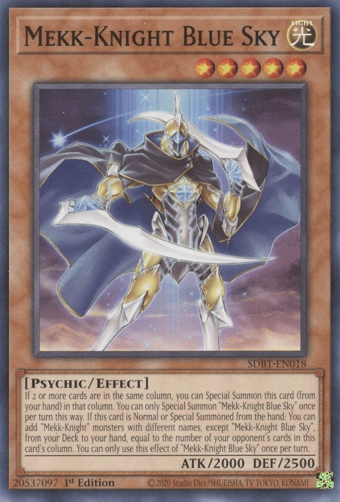 Image for Mekk-Knight Blue Sky (Structure Deck: Beware of Traptrix) (SDBT-EN018) - YuGiOh
