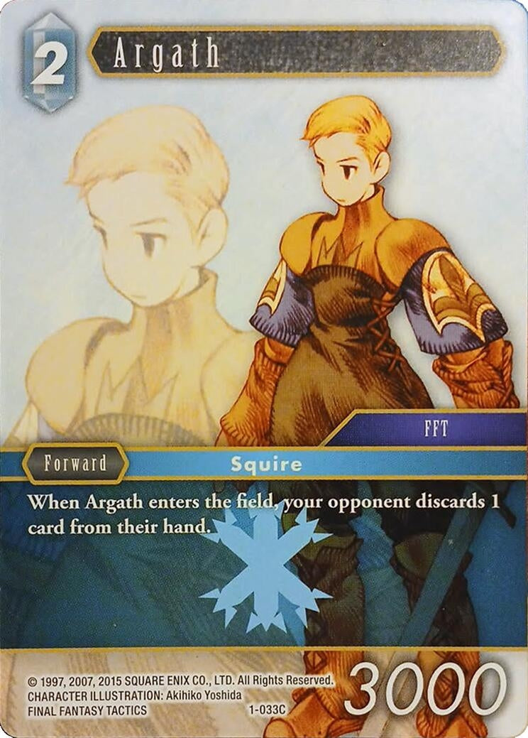 Image for Argath (Deck Exclusive Cards) (1-033C) - Final Fantasy TCG
