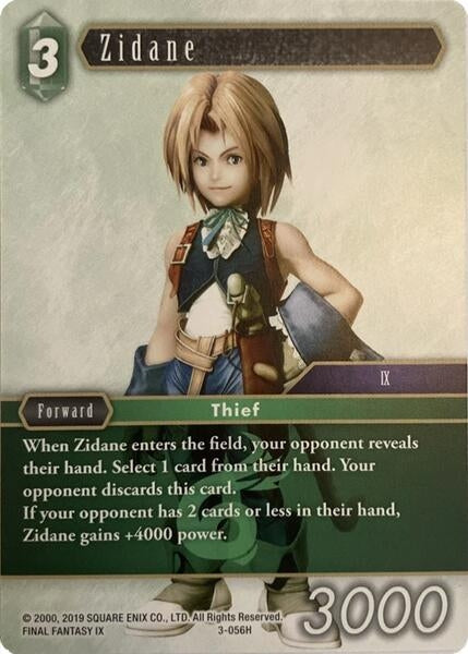 Image for Zidane (Deck Exclusive Cards) (3-056H) - Final Fantasy TCG