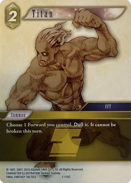 Image for Titan (Deck Exclusive Cards) (1-110C) - Final Fantasy TCG
