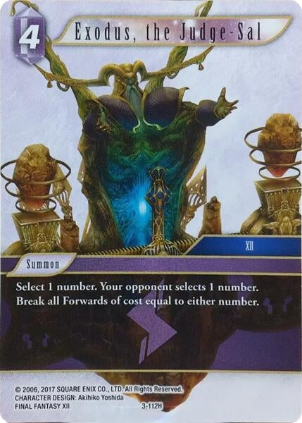 Image for Exodus, the Judge-Sal (Deck Exclusive Cards) (3-112H) - Final Fantasy TCG