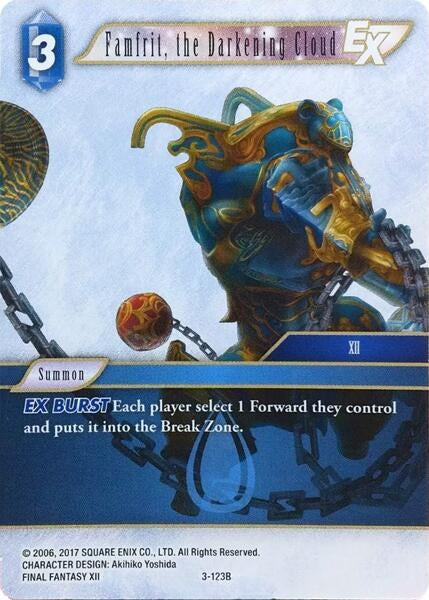 Image for Famfrit, the Darkening Cloud EX (Deck Exclusive Cards) (3-123R) - Final Fantasy TCG