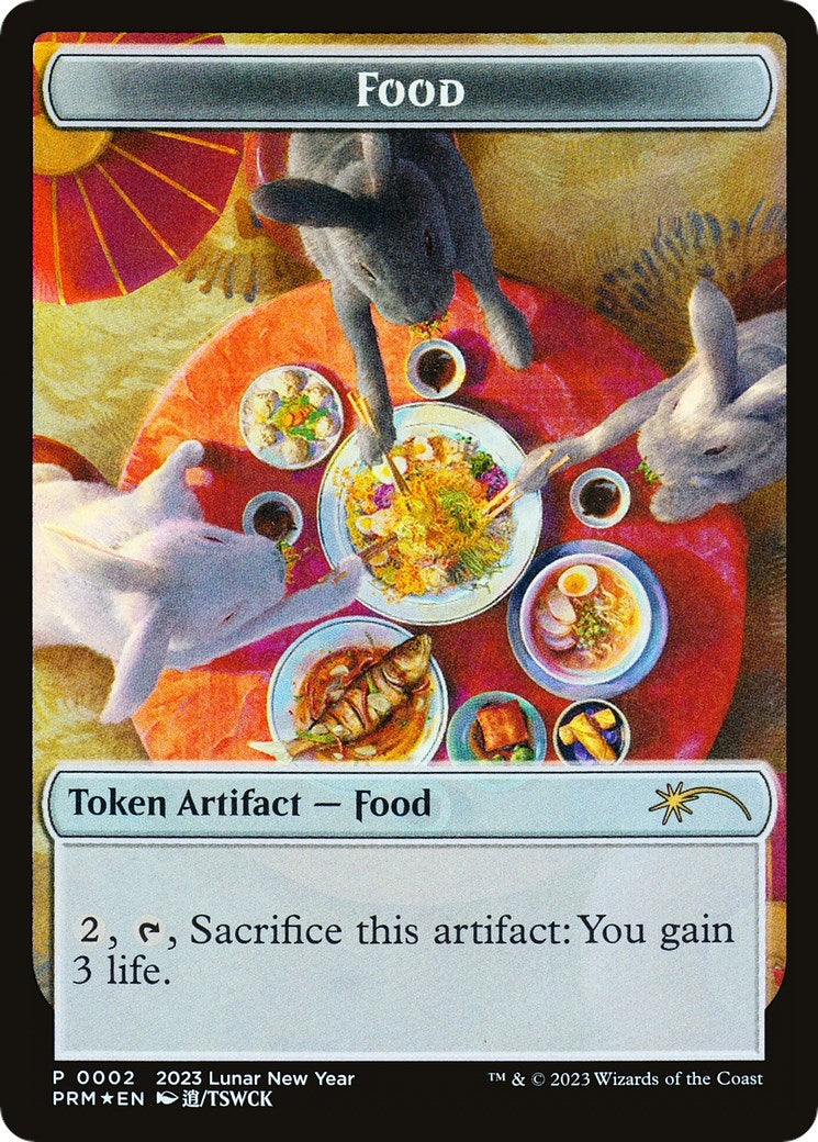 Image for Food Token (Year of the Rabbit 2023) (Unique and Miscellaneous Promos) (2) - Magic: The Gathering