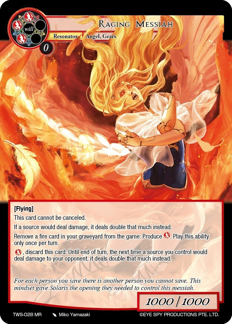 Image for Raging Messiah (The War of the Suns) (TWS-028 MR) - Force of Will