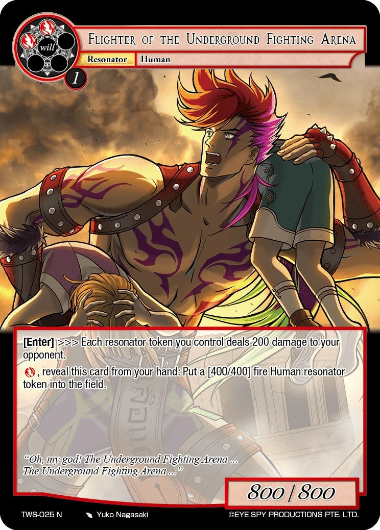 Image for Flighter of the Underground Fighting Arena (The War of the Suns) (TWS-025 N) - Force of Will