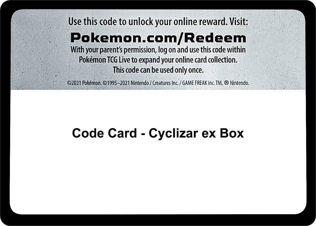 Image for Code Card - Cyclizar ex Box - Pokemon
